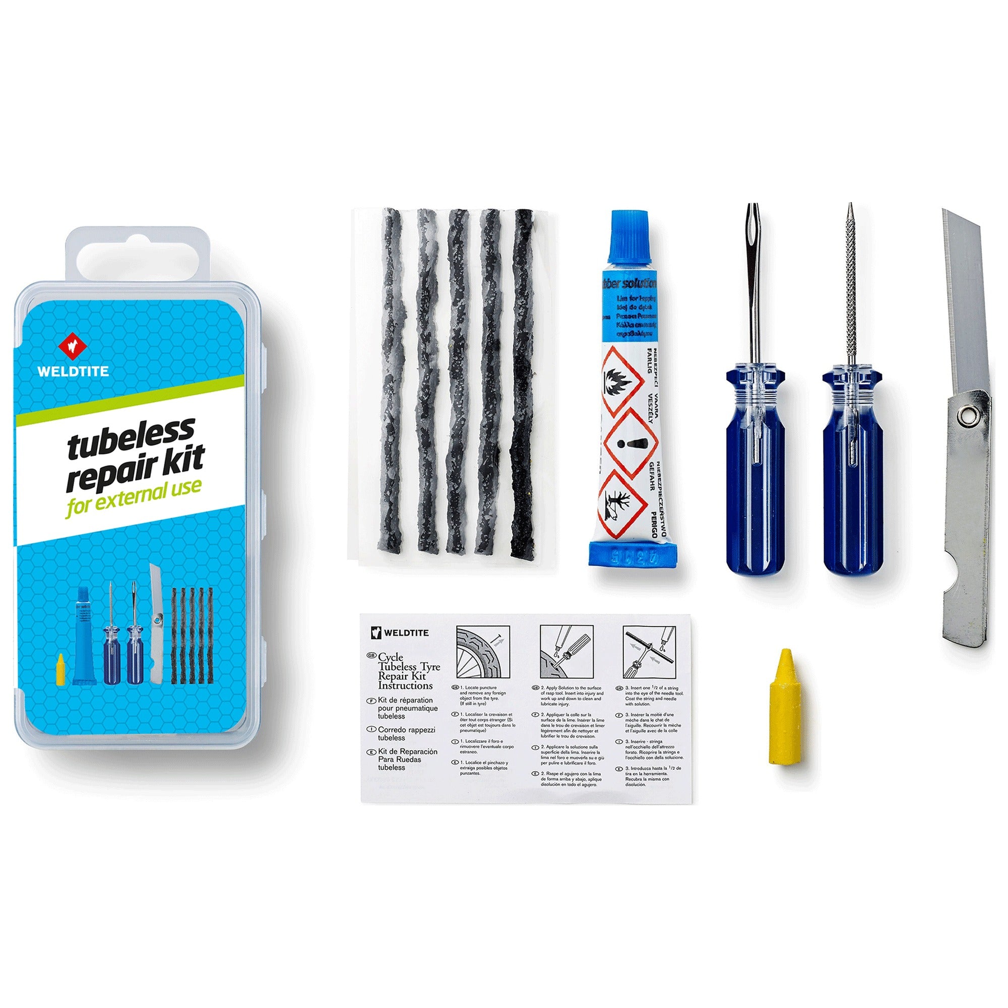 Tubeless Repair Kit, External Use