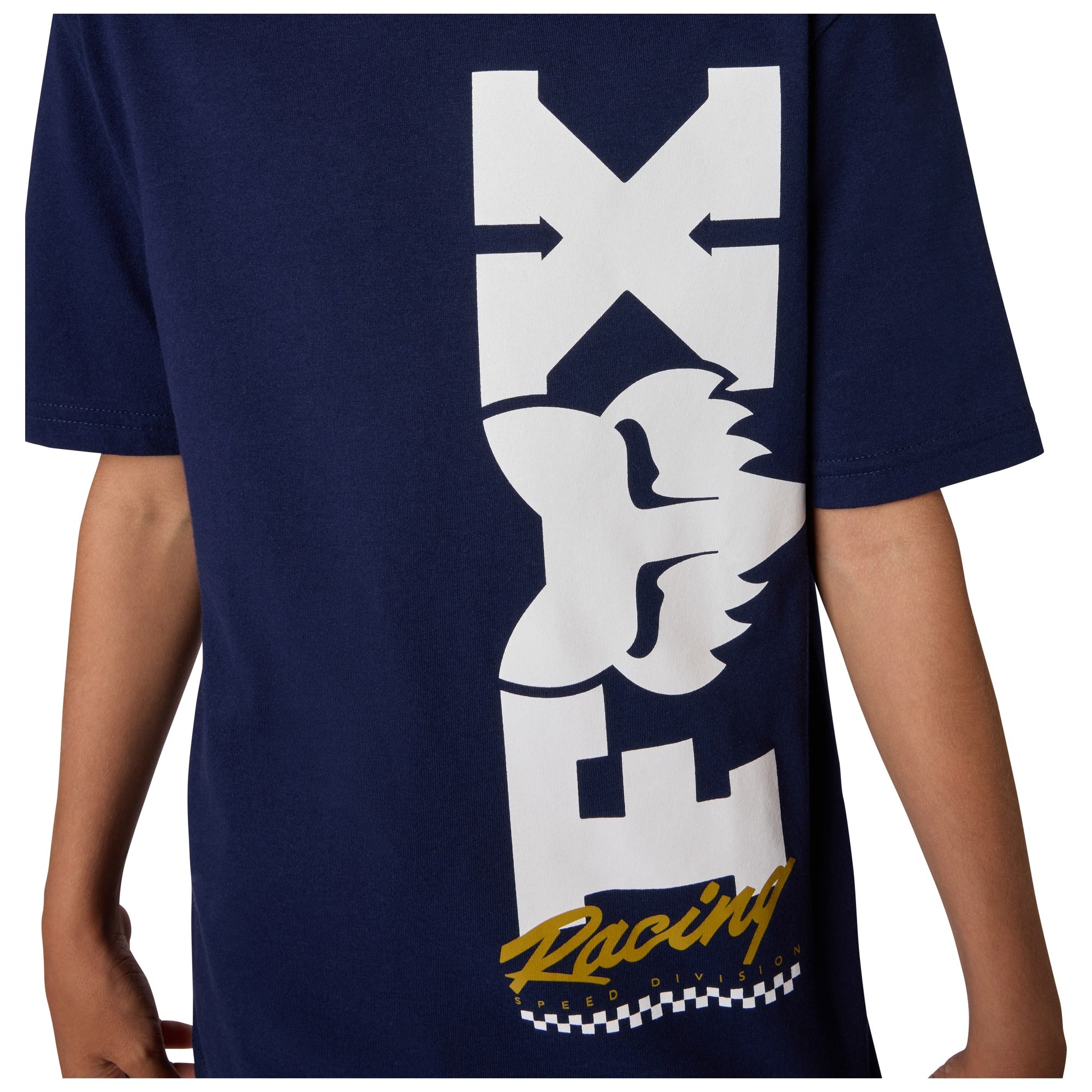 YTH CHECKER SS TEE NAVY