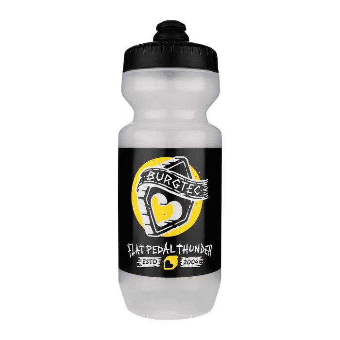 Burgtec Guzzle Water Bottle Flat Pedal Thunder