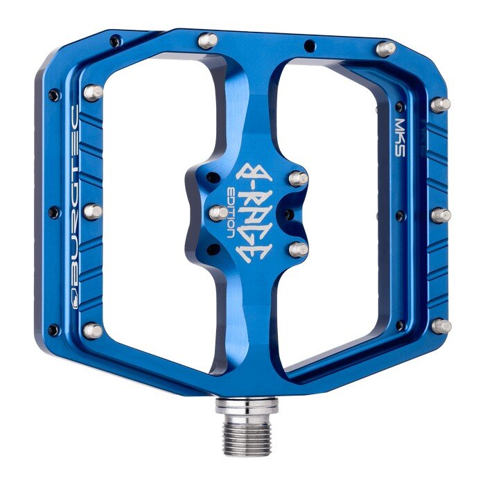 Burgtec Penthouse Flat MK5 Pedals B-Rage Edition Deep Blue