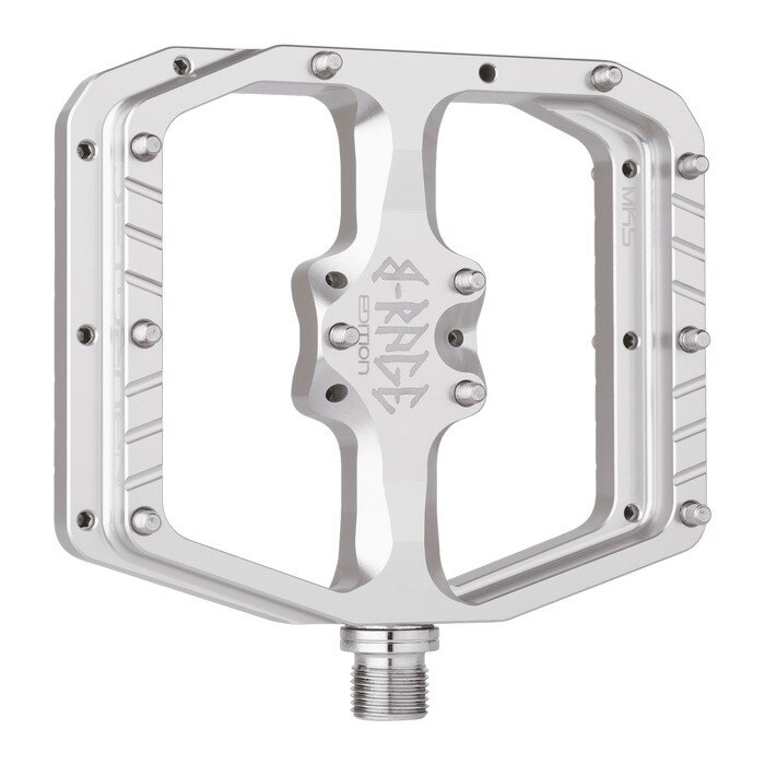 Burgtec Penthouse Flat MK5 Pedals B-Rage Edition Rhodium Silver